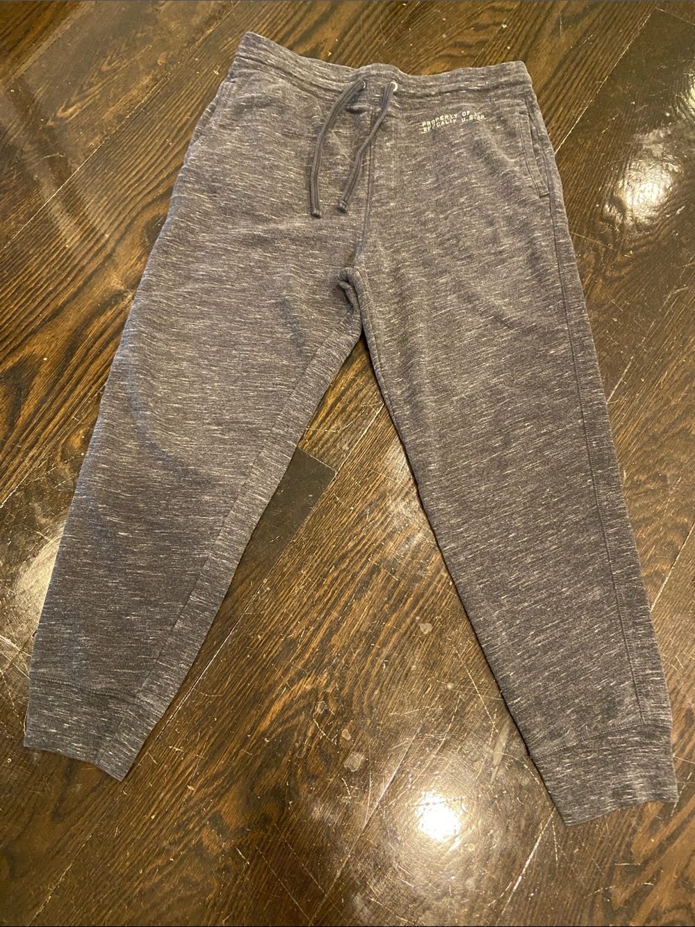 GAP Heathered Charcoal Drawstring Joggers